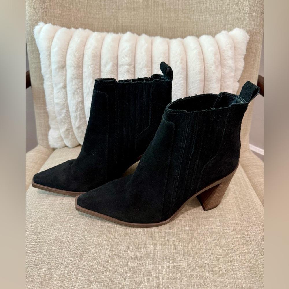Black Suede Ankle Boots